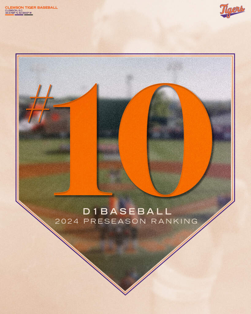 Tigers No. 10 in D1Baseball Preseason Ranking