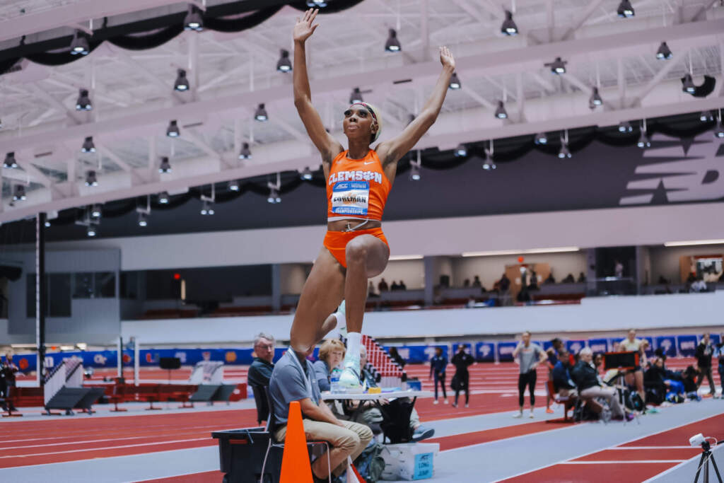 Foreman Medals in Long Jump, Tigers Impress in Second Day of ACC Indoor Championship