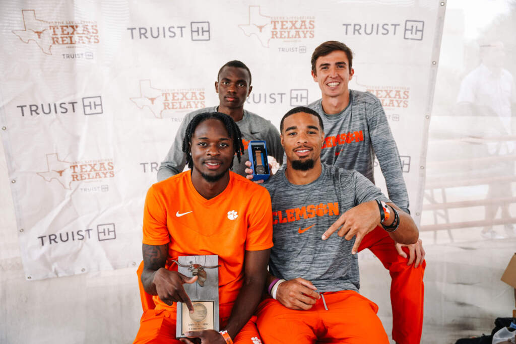 Tigers Soar in 4×800 Relay, Clemson Completes Texas Relays