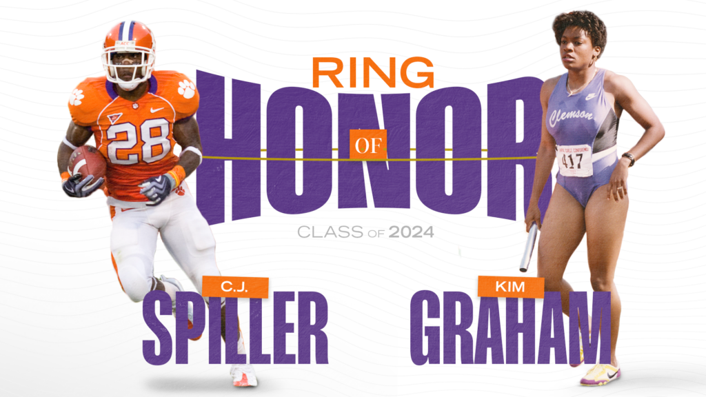 Kim Graham, C.J. Spiller to be Inducted into Clemson Ring of Honor