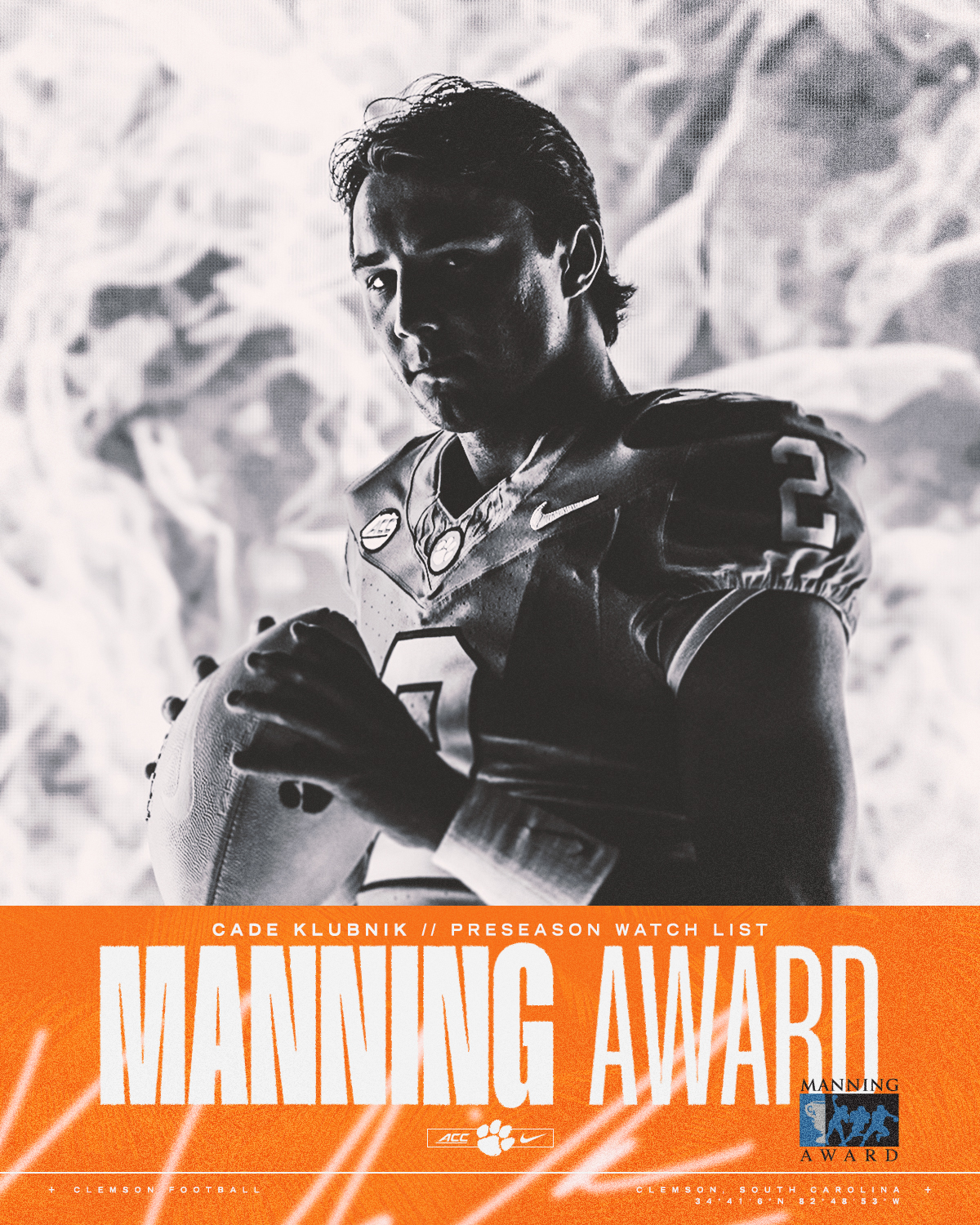 Klubnik Named to Manning Award Watch List