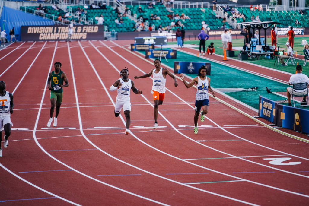 Johnson, Kweyei Finish Day One of NCAA Outdoor Championships