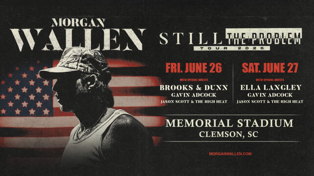 MORGAN WALLEN BRINGS STILL THE PROBLEM TOUR 2026 TO CLEMSON FOR BACK-TO-BACK NIGHTS AT MEMORIAL STADIUM