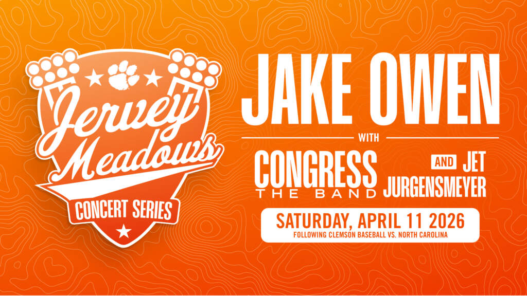 CLEMSON ATHLETICS ANNOUNCES CONCERT ON JERVEY MEADOWS APRIL 11, 2026