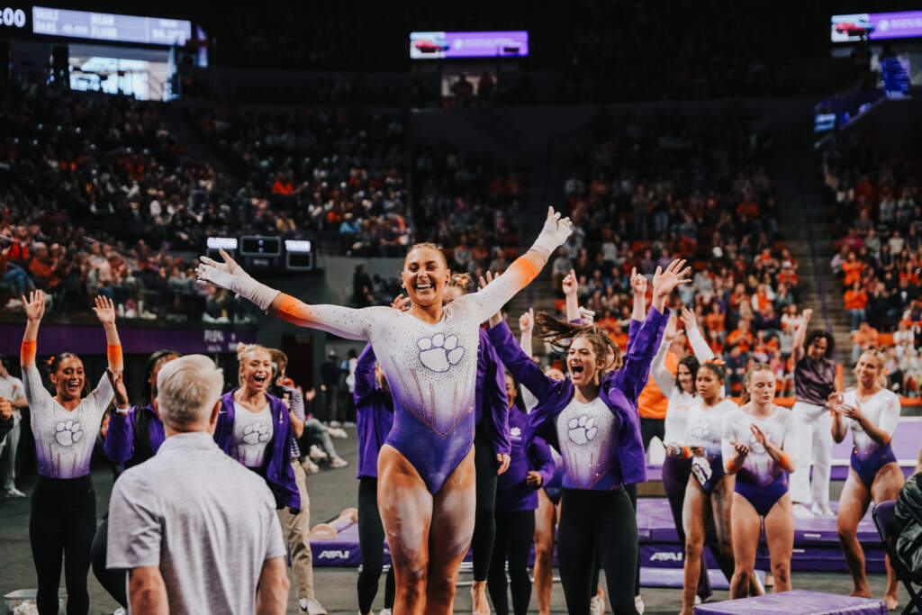Clemson Opens Howell Era With 196.150 against Towson
