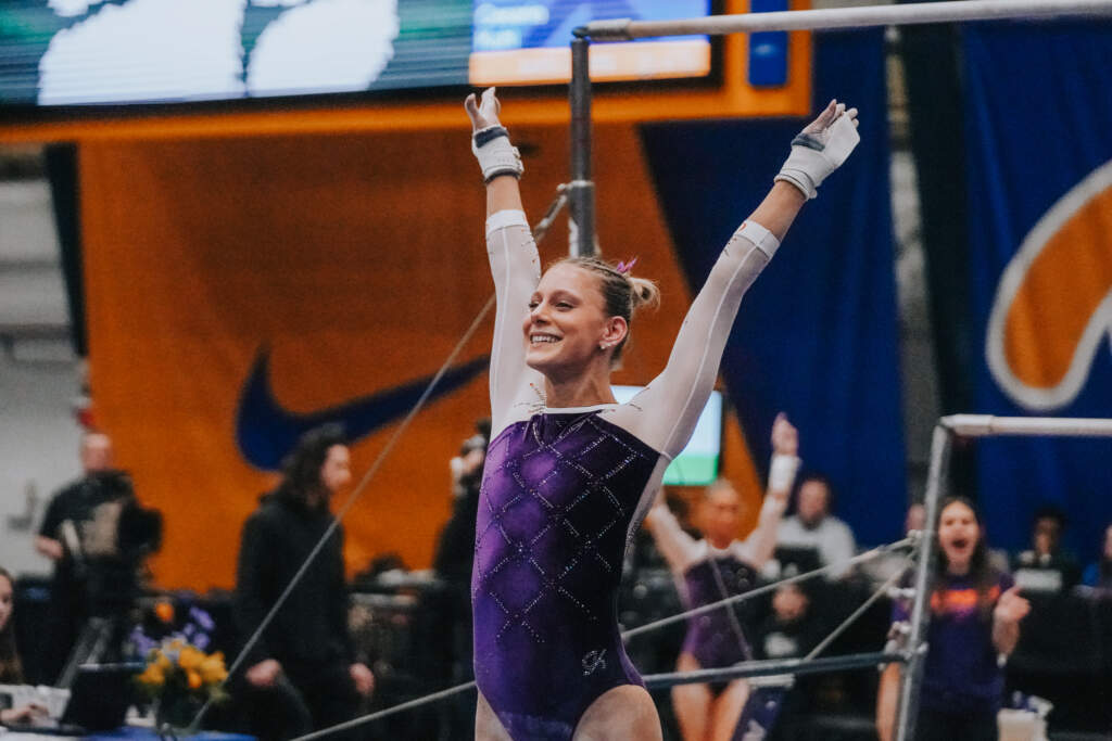 GYM: No. 14 Clemson Posts Best Road Score Ever In Dual Meet Win at Pitt