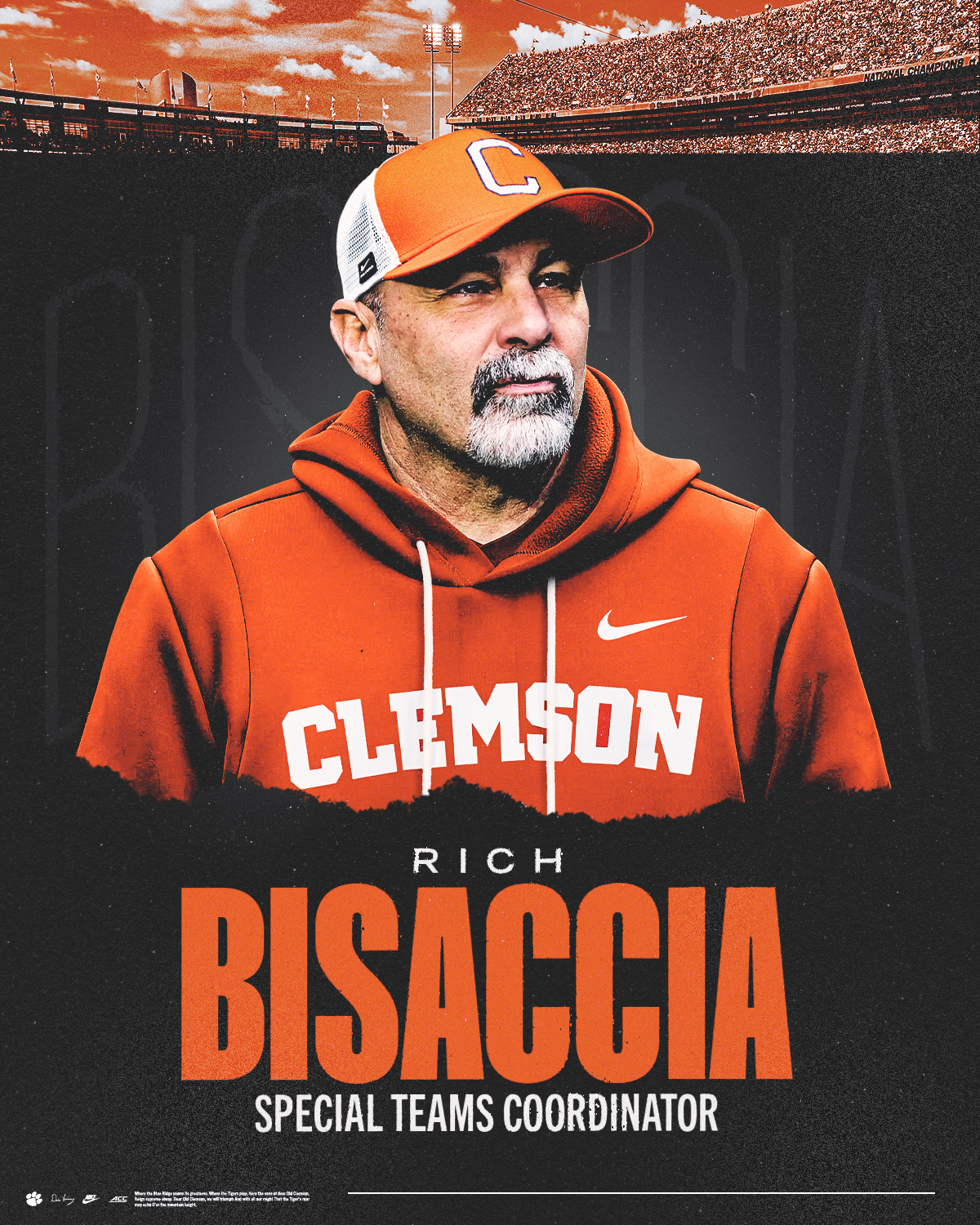Clemson Adds Rich Bisaccia as Special Teams Coordinator